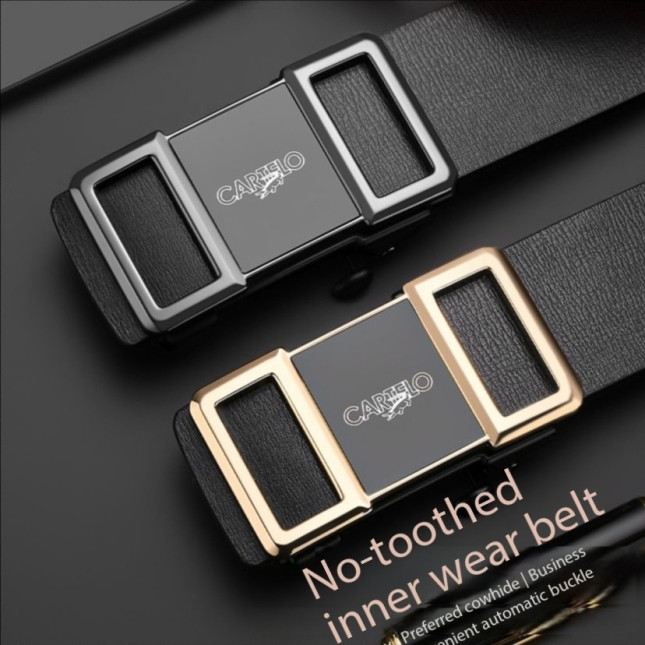 Cartelo  Black Leather Ratchet Belt MWY84312